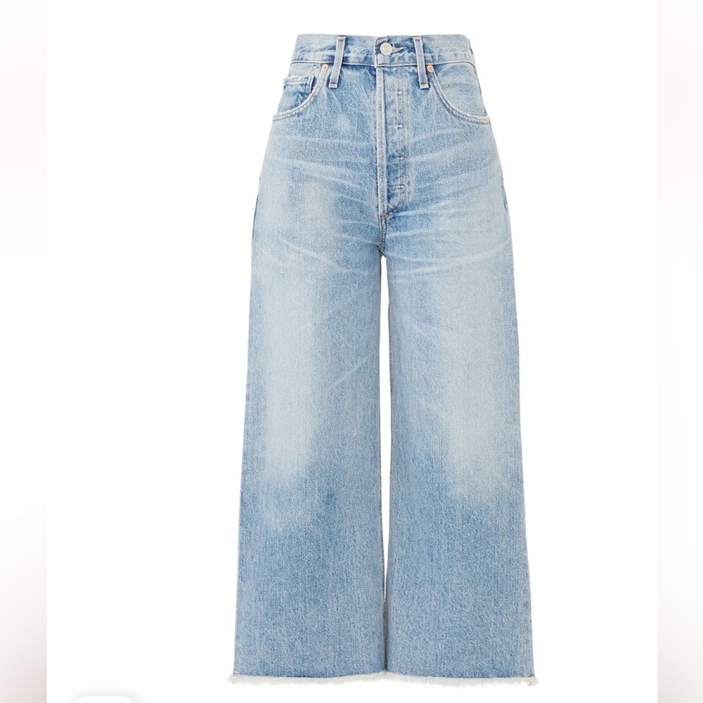 Citizens Of Humanity Emma Wide Leg Crop Jeans, 24